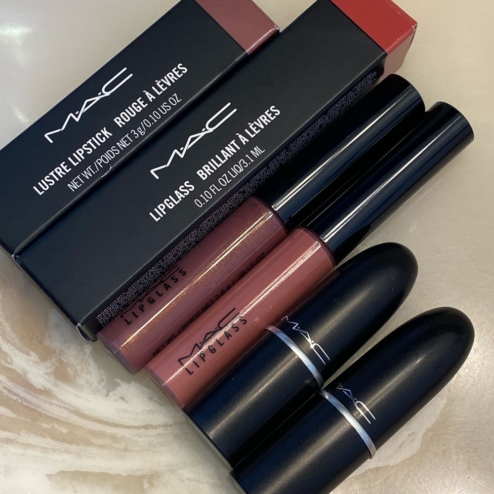 MAC lipsticks and lipglass - all brand new